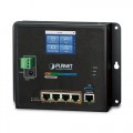 PLANET WGR-500-4PV  Industrial Wall-mount Gigabit Router with 4-Port 802.3at PoE+ and LCD Touch Screen
